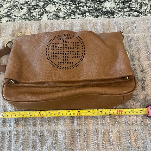 Tory Burch satchel purse in tan - Picture 2 of 5